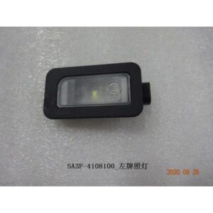 Left license light